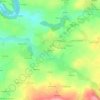Pendrein地形图、海拔、地势