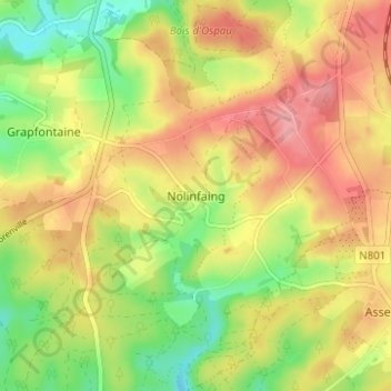 Nolinfaing地形图、海拔、地势