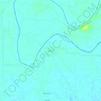Solra地形图、海拔、地势