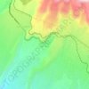 Las Lomas de Yura地形图、海拔、地势
