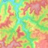 Glencairn地形图、海拔、地势