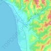 Half Moon Bay地形图、海拔、地势