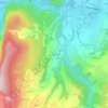 Le Couleur地形图、海拔、地势