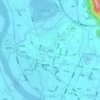 小西埕地形图、海拔、地势