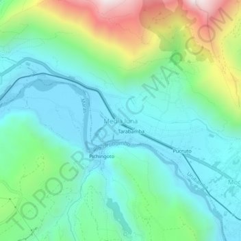 Tarabamba地形图、海拔、地势