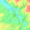 Newbold on Stour地形图、海拔、地势