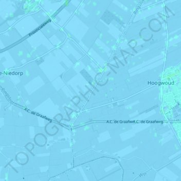 Langereis地形图、海拔、地势