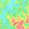 Bambuí地形图、海拔、地势