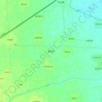 李庄乡地形图、海拔、地势