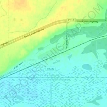 Douglas地形图、海拔、地势