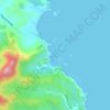 Taupiri Bay地形图、海拔、地势