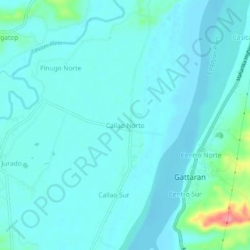 Callao Norte地形图、海拔、地势