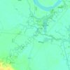 松湖村地形图、海拔、地势