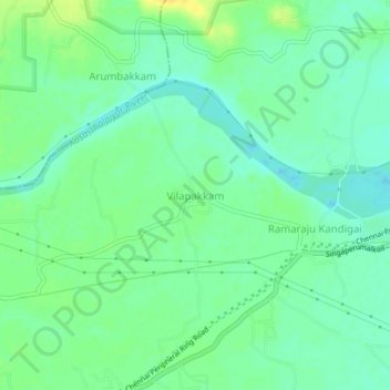 Vilapakkam地形图、海拔、地势