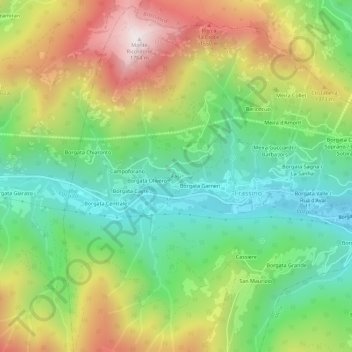 Fasi地形图、海拔、地势
