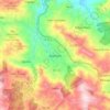 Adjuntas地形图、海拔、地势