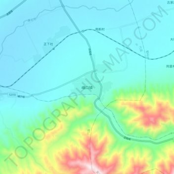 峨口镇地形图、海拔、地势