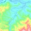 将军阁村地形图、海拔、地势