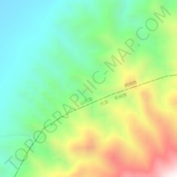 白石峪地形图、海拔、地势