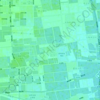 羊坊村地形图、海拔、地势