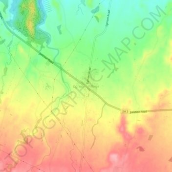 Egmont Village地形图、海拔、地势