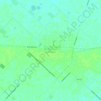 Norberto de la Riestra地形图、海拔、地势