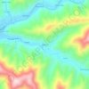 Redbud地形图、海拔、地势