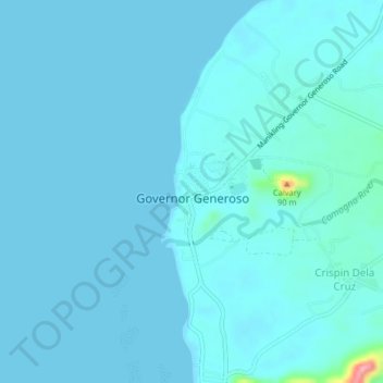 Sigaboy地形图、海拔、地势