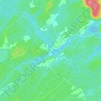 Plevna地形图、海拔、地势