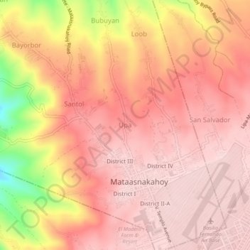 Upa地形图、海拔、地势