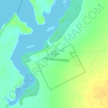 Port Smith地形图、海拔、地势