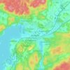 Alingsås地形图、海拔、地势