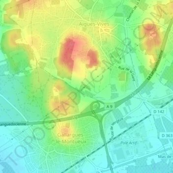 Vers Felix地形图、海拔、地势