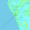 Ambalangoda地形图、海拔、地势