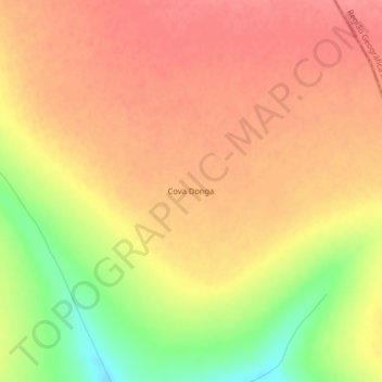 Cova Donga地形图、海拔、地势