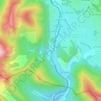 La Caire地形图、海拔、地势