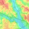 Riverbanks地形图、海拔、地势