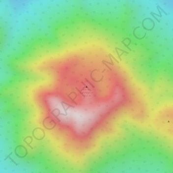 Volcán San Martín地形图、海拔、地势