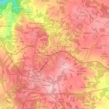 Curtis地形图、海拔、地势