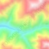 八美地形图、海拔、地势