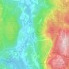 Bjelkerud地形图、海拔、地势