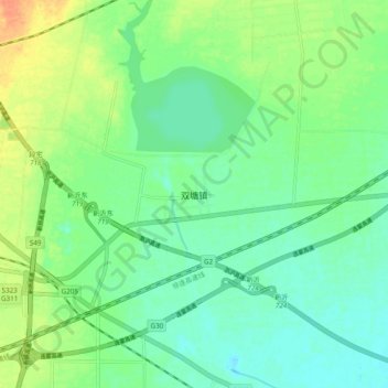双塘镇地形图、海拔、地势