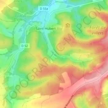 Rabas地形图、海拔、地势