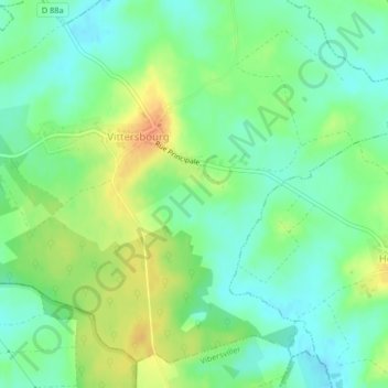 Adermatt地形图、海拔、地势