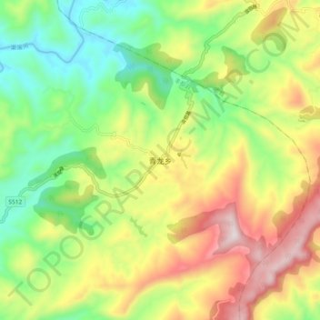 青龙乡地形图、海拔、地势