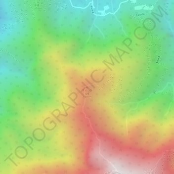 京大山西北峰地形图、海拔、地势