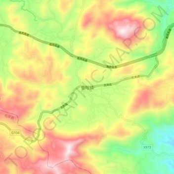 管阳镇地形图、海拔、地势