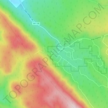 Ryan Park地形图、海拔、地势