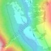 月亮湾地形图、海拔、地势