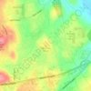 Ward Hill地形图、海拔、地势